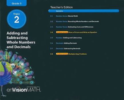 Paperback Adding and Subtracting Whole Numbers and Decimals, Grade 5: Topic 2 Book