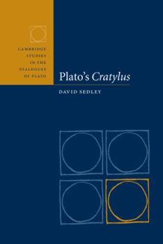 Hardcover Plato's Cratylus Book