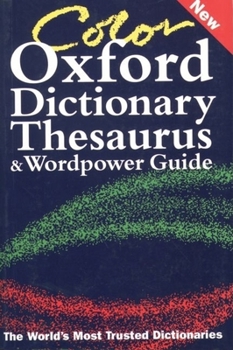 Paperback Color Oxford Dictionary, Thesaurus, and WordPower Guide Book