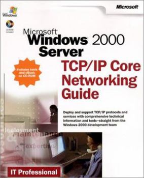 Paperback Microsoft Windows 2000 Server TCP IP Core Networking Guide [With CDROM] Book