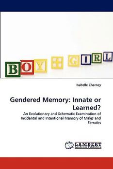 Paperback Gendered Memory: Innate or Learned? Book