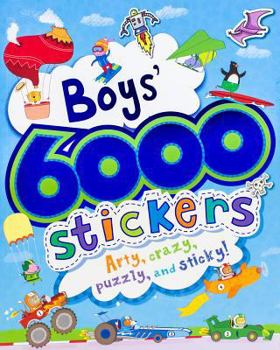 Paperback 6000 Stickers Boys Large Book