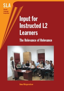 Paperback Input for Instructed -Nop/058: The Relevance of Relevance Book