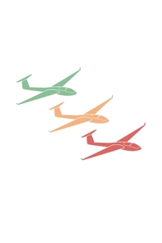 Paperback Glider Notebook: Glider Sailplane Retro / 6x9 Inches / 120 Sites / Ruled Paper [German] Book