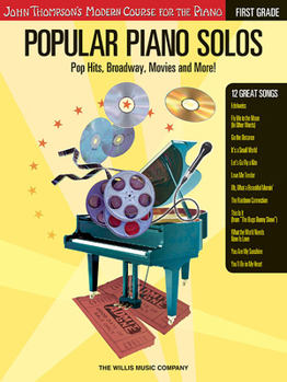 Paperback Popular Piano Solos, First Grade Book