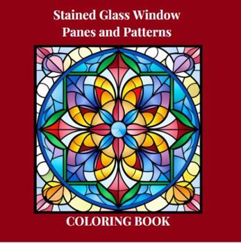Paperback Stained Glass Window Panes and Patterns: 50 Designs to Relieve Stress and Spark Your Creativity Book