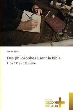 Paperback Des philosophes lisent la Bible [French] Book