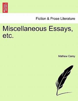 Paperback Miscellaneous Essays, Etc. Book