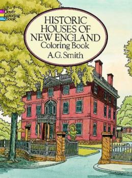 Paperback Historic Houses of New England Coloring Book