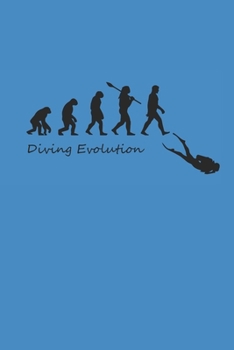 DIVING EVOLUTION: Notebook Diving Planer Diver Notizbuch kariert squared Tauch Journal 6x9 karo