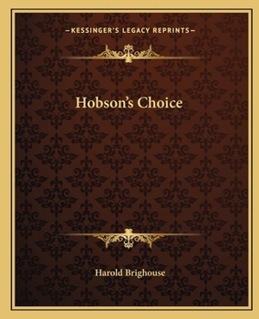 Paperback Hobson's Choice Book