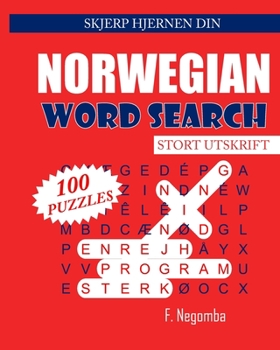 Paperback Norwegian Word Search [Norwegian] [Large Print] Book