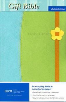Leather Bound Gift Bible-NIV-Easter with Flower Book