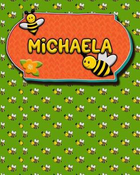 Paperback Handwriting Practice 120 Page Honey Bee Book Michaela: Primary Grades Handwriting Book K-2 Book