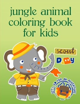 Jungle Animal Coloring Book For Kids: Funny Image age 2-5, special Christmas design