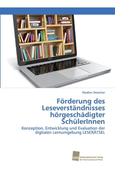 Paperback Förderung des Leseverständnisses hörgeschädigter SchülerInnen [German] Book