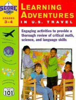 Paperback Kaplan Learning Adventures in U S Travel Grades 3-4 Book