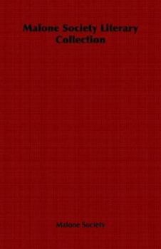 Paperback Malone Society Literary Collection Book