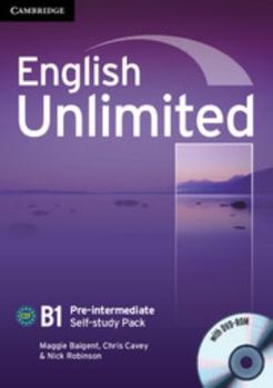 Paperback English Unlimited Pre-Intermediate Self-Study Pack (Workbook with DVD-Rom) [With DVD ROM] Book