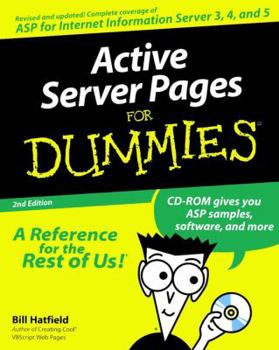 Paperback Active Server Pages 2.0 for Dummies [With CDROM] Book