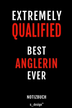 Paperback Notizbuch f?r Anglerin: Originelle Geschenk-Idee [120 Seiten gepunktet Punkte-Raster blanko Papier] [German] Book