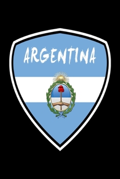 Argentinien Wappen Notizbuch: Schönes Argentinien Wappen Notizbuch mit 120 karierten Seiten im A5 Format (German Edition)