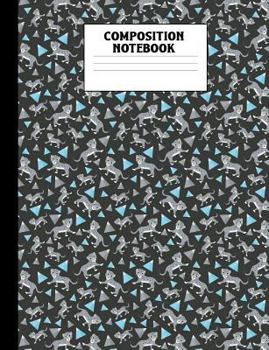 Composition Notebook : Snow Leopard Wide Ruled Book