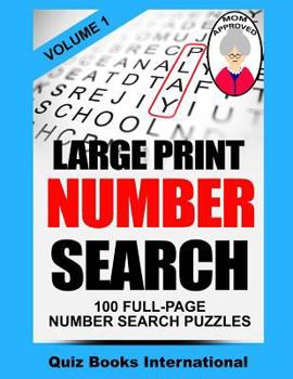 Paperback Large Print Number Search [Large Print] Book