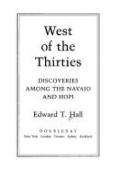 Hardcover West of the Thirties Book