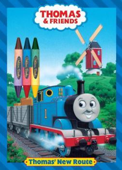 Paperback Thomas' New Route (Thomas & Friends) (Color Plus Double-Sided Crayon) Book