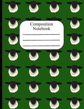 Paperback Composition Notebook: Sheep Polka Dot Wide Ruled Composition Book - 120 Pages - 60 Sheets Book