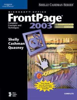 Paperback Microsoft Office FrontPage 2003: Complete Concepts and Techniques, Coursecard Edition Book