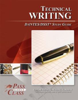 Paperback DSST Technical Writing DANTES Study Guide (Perfect Bound) Book
