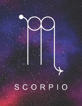 Paperback Scorpio: Zodiac Star Sign Large Notebook (8,5 x 11) Inspirational journal for Astrology Lovers, Constellation Notepad with your Book