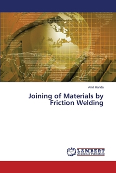 Paperback Joining of Materials by Friction Welding Book