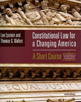 Paperback Constitutional Law for a Changing America: A Short Course Book