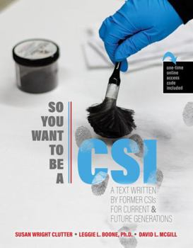 Paperback So You Want to be a CSI? Book