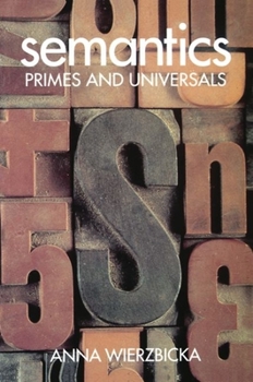 Paperback Semantics ' Primes and Universals ' Book