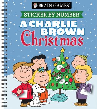 Spiral-bound Brain Games - Sticker by Number: A Charlie Brown Christmas Book
