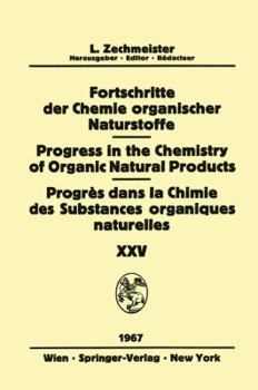 Paperback Progress in the Chemistry of Organic Natural Products / Fortschritte Der Chemie Organischer Naturstoffe / Progrès Dans La Chimie Des Substances Organi Book