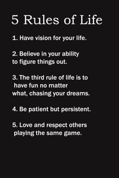 Paperback 5 Rules of Life ( Happy 60 Birthday ): 6x9 Lined Notebook, Gift For a Friend or a Colleague (Gift For Someone You Love), Birthday Gift Book