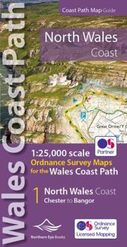 Paperback North Wales Coast Path Map Book