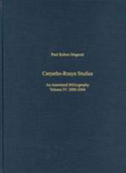 Hardcover Carpatho-Rusyn Studies: An Annotated Bibliography, 2005-2009 Book