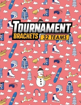 Paperback Tournament Brackets - 32 Teams Book