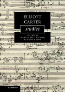 Hardcover Elliott Carter Studies Book
