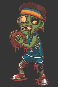 2020 Week To View Dated Planner Diary: 6x9 Inches Paperback Basketball Zombie Halloween Undead