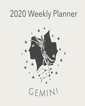 Paperback 2020 Weekly Planner Gemini: A Monthly and Yearly Calendar Book