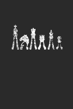 Chess Pieces: Blank Lined Notebook (6" x 9" - 120 pages) ~ Chess Game Notebook for Daily Journal, Diary, and Gift