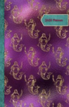 2020 Planner: Purple Mermaid | 12 Months Week by Hour to two-pages Diary 150 pages 5.5 x 8.5 with Contacts - Password - Birthday lists (2020 weekly planner organizer diary journal)