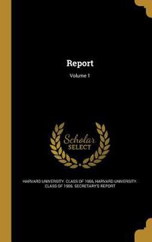 Hardcover Report; Volume 1 Book